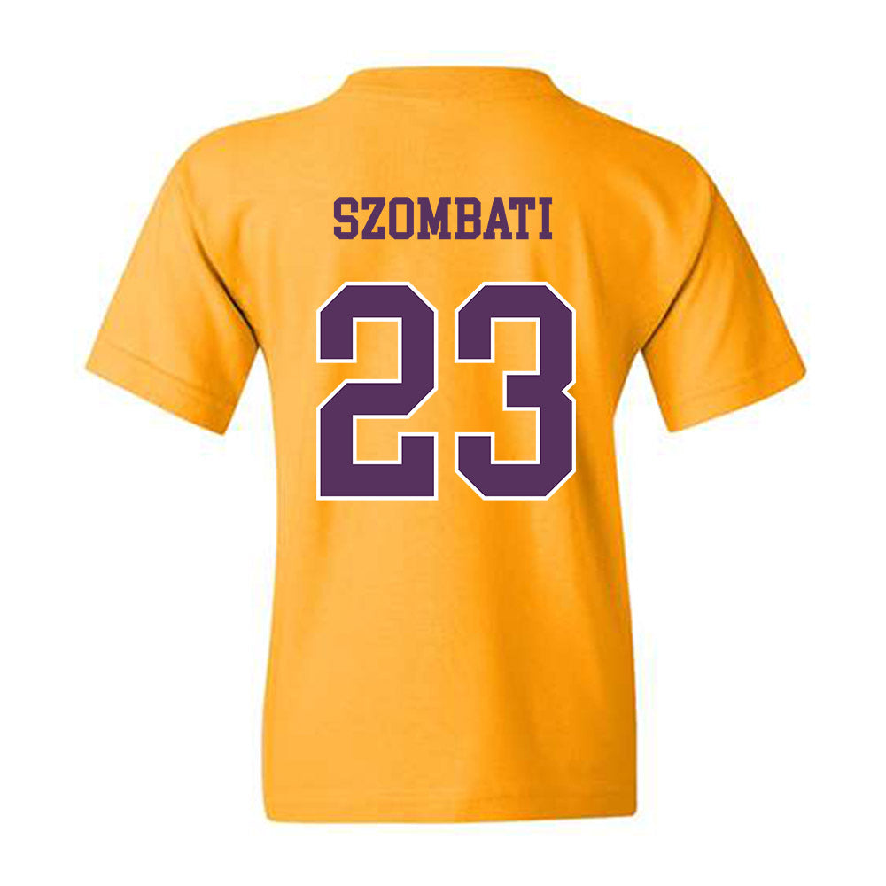 JMU - NCAA Women's Soccer : Kata Szombati - Vintage Dukes Youth T-Shirt-1
