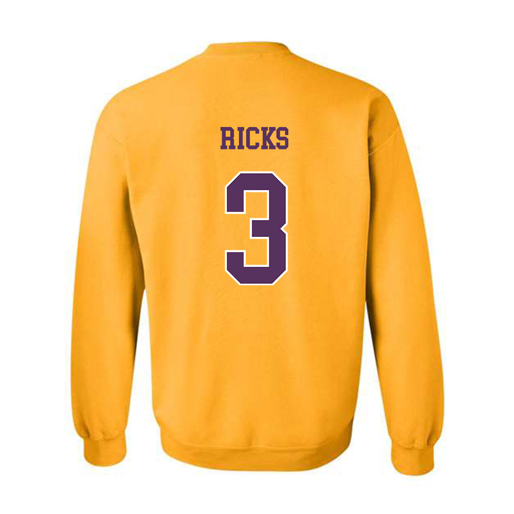 JMU - NCAA Men's Basketball : Eddie Ricks - Vintage Dukes Crewneck Sweatshirt-1
