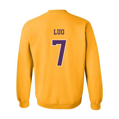JMU - NCAA Women's Soccer : Gloria Luo - Vintage Dukes Crewneck Sweatshirt-1