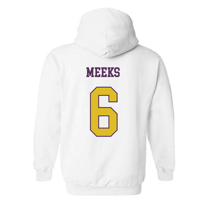 JMU - NCAA Men's Basketball : Ashton Meeks - Vintage Dukes Hooded Sweatshirt-1