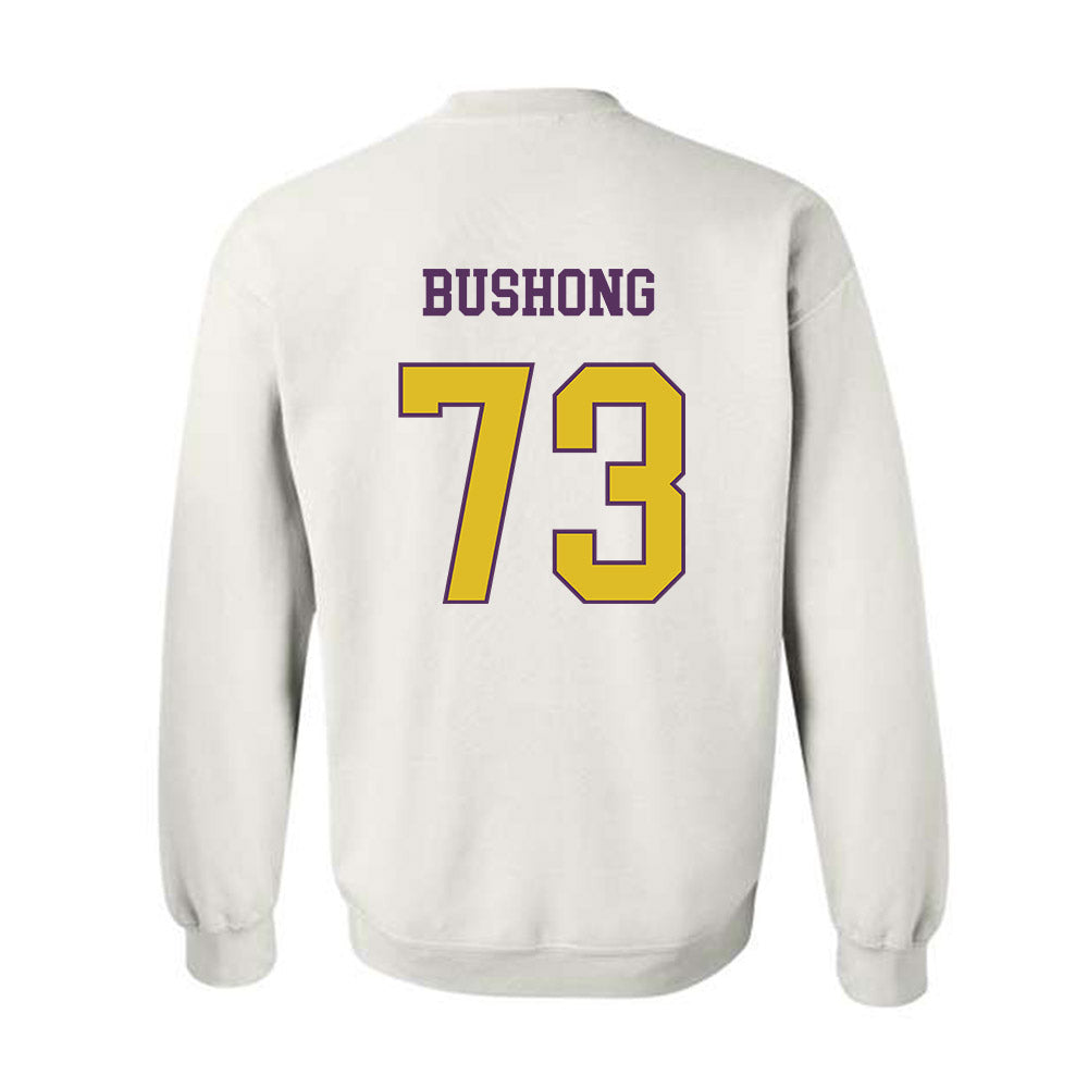 JMU - NCAA Football : Evan Bushong - Vintage Dukes Crewneck Sweatshirt-1