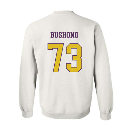 JMU - NCAA Football : Evan Bushong - Vintage Dukes Crewneck Sweatshirt-1