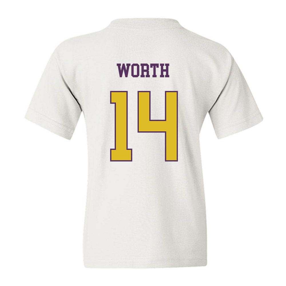 JMU - NCAA Baseball : Conner Worth - Vintage Dukes Youth T-Shirt-1