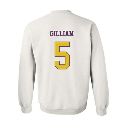 JMU - NCAA Women's Basketball : Demi Gilliam - Vintage Dukes Crewneck Sweatshirt-1