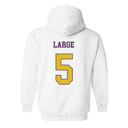 JMU - NCAA Women's Volleyball : Lindsey Large - Vintage Dukes Hooded Sweatshirt-1