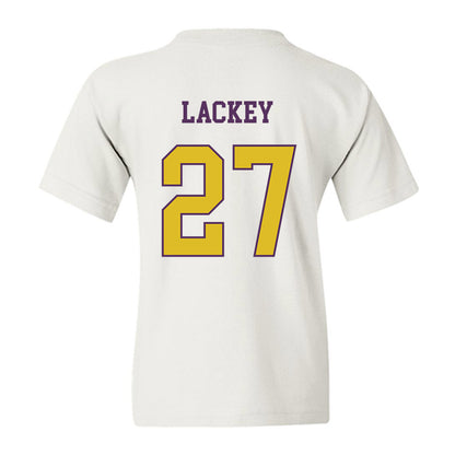 JMU - NCAA Women's Soccer : Ginny Lackey - Vintage Dukes Youth T-Shirt-1