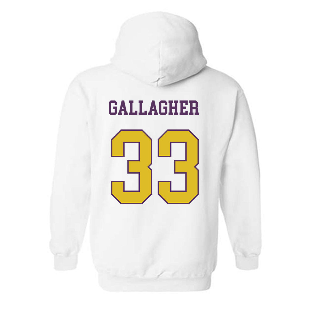JMU - NCAA Baseball : Aiden Gallagher - Vintage Dukes Hooded Sweatshirt-1