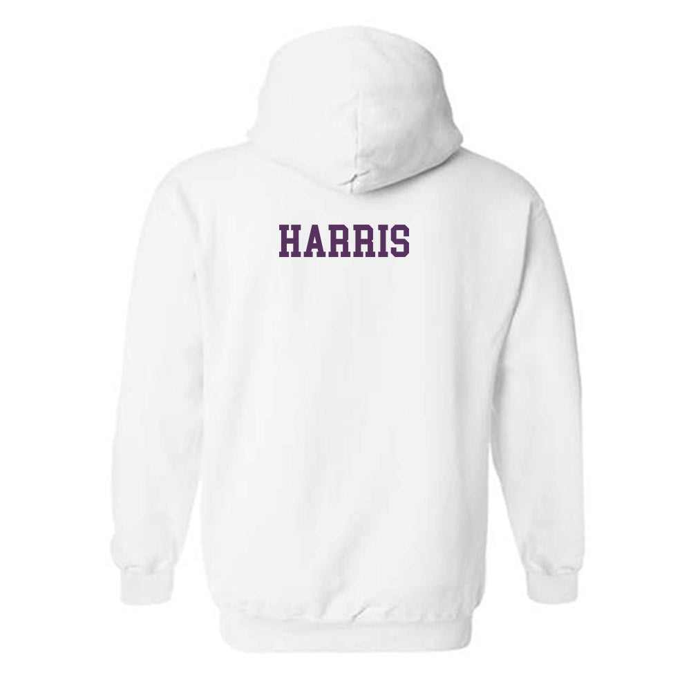 JMU - NCAA Women's Track & Field : Darian Harris - Vintage Dukes Hooded Sweatshirt-1