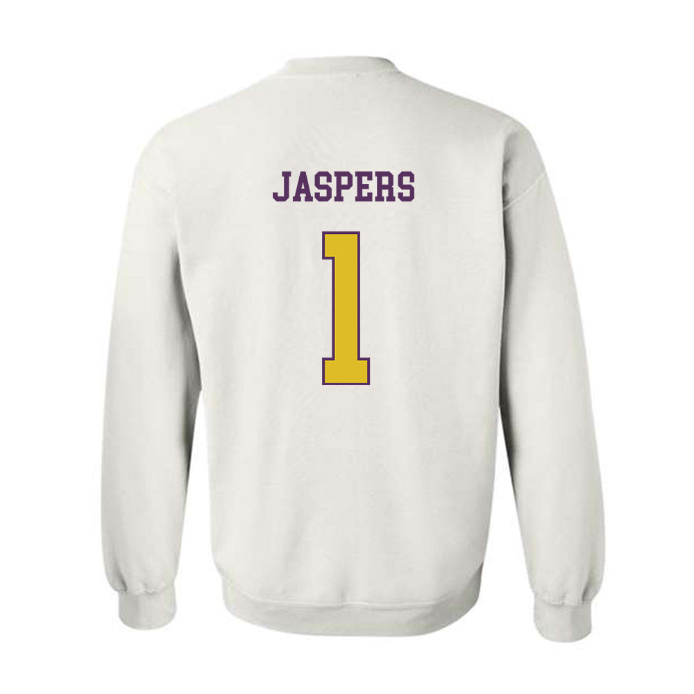 JMU - NCAA Men's Soccer : Erik Jaspers - Vintage Dukes Crewneck Sweatshirt-1