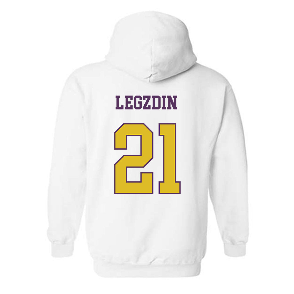 JMU - NCAA Softball : Cali Legzdin - Vintage Dukes Hooded Sweatshirt-1