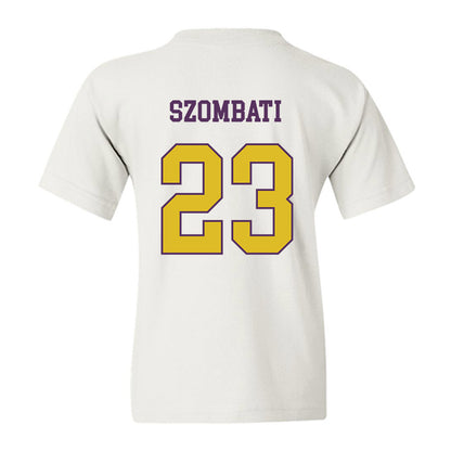JMU - NCAA Women's Soccer : Kata Szombati - Vintage Dukes Youth T-Shirt-1