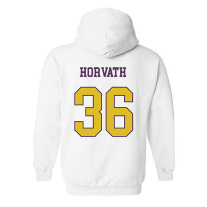 JMU - NCAA Baseball : Adam Horvath - Vintage Dukes Hooded Sweatshirt-1