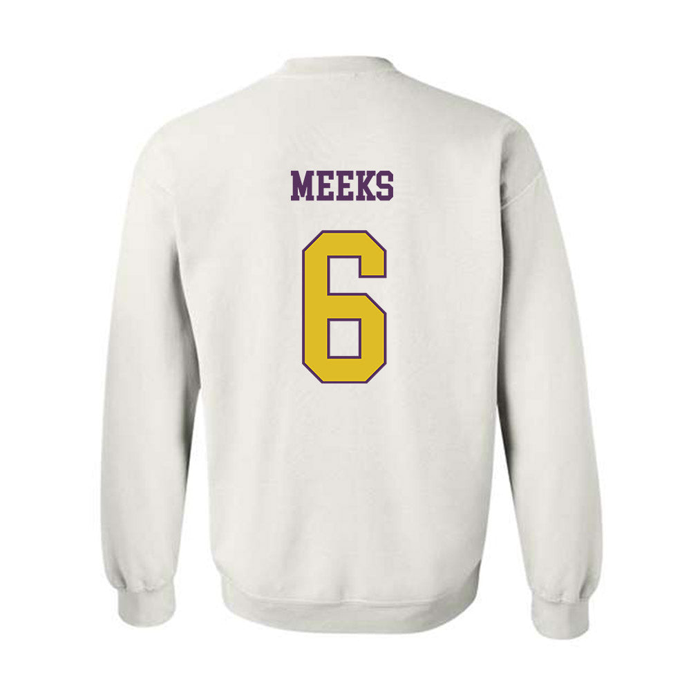 JMU - NCAA Men's Basketball : Ashton Meeks - Vintage Dukes Crewneck Sweatshirt-1