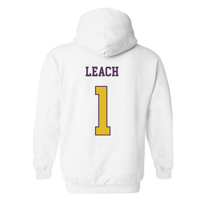 JMU - NCAA Women's Basketball : Maddie Leach - Vintage Dukes Hooded Sweatshirt-1
