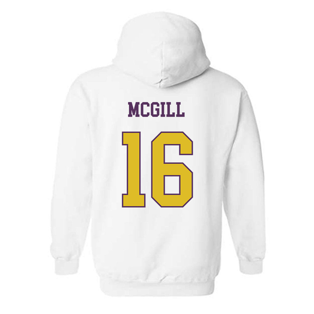 JMU - NCAA Football : TJ McGill - Vintage Dukes Hooded Sweatshirt-1