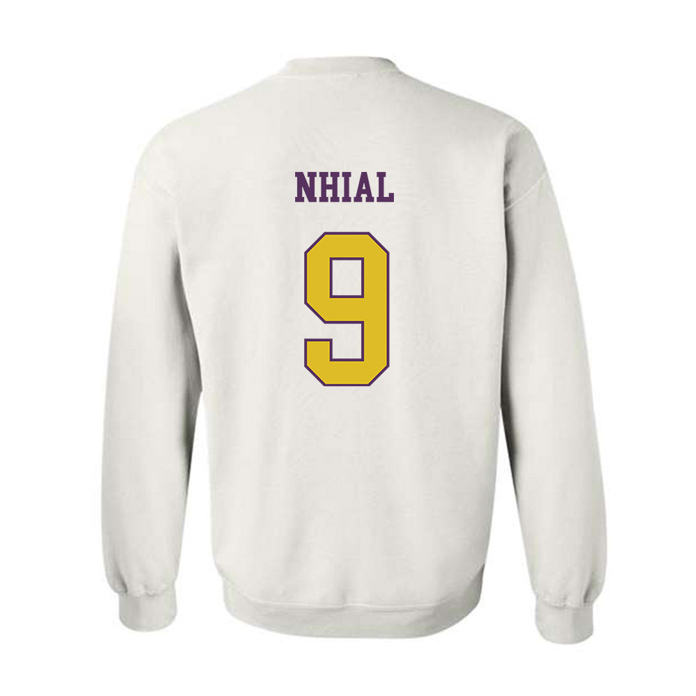 JMU - NCAA Women's Volleyball : Ayen Nhial - Vintage Dukes Crewneck Sweatshirt-1
