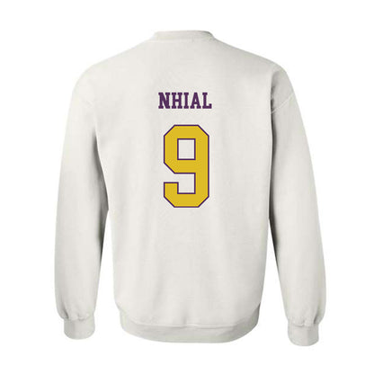 JMU - NCAA Women's Volleyball : Ayen Nhial - Vintage Dukes Crewneck Sweatshirt-1