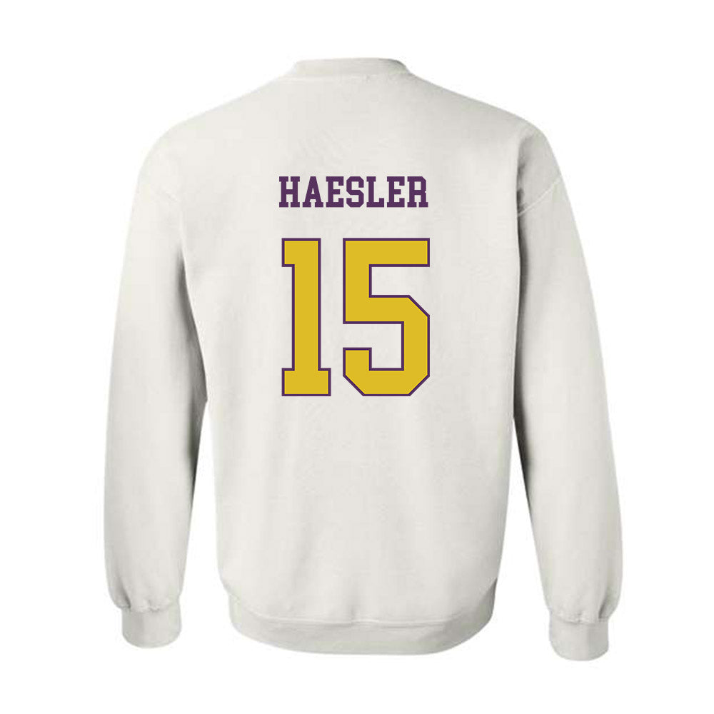 JMU - NCAA Baseball : Keegan Haesler - Vintage Dukes Crewneck Sweatshirt-1