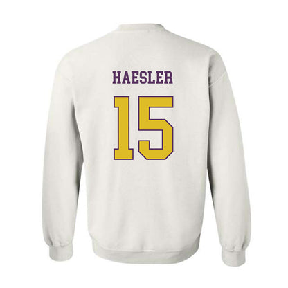 JMU - NCAA Baseball : Keegan Haesler - Vintage Dukes Crewneck Sweatshirt-1