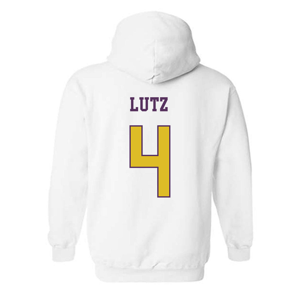 JMU - NCAA Baseball : Tyler Lutz - Vintage Dukes Hooded Sweatshirt-1