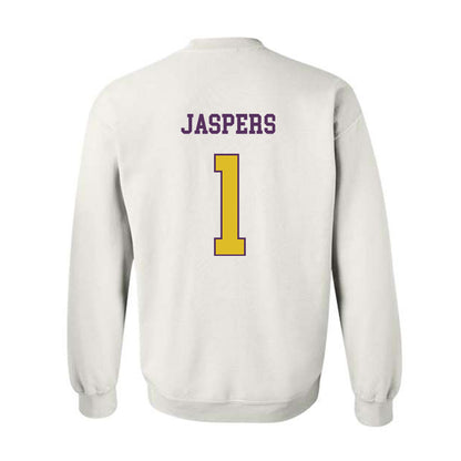 JMU - NCAA Men's Soccer : Erik Jaspers - Vintage Dukes Crewneck Sweatshirt-1