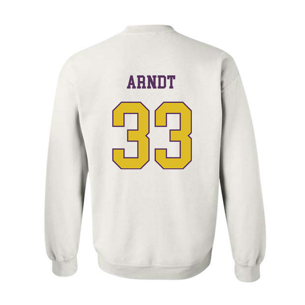 JMU - NCAA Women's Soccer : Aleigha Arndt - Vintage Dukes Crewneck Sweatshirt-1