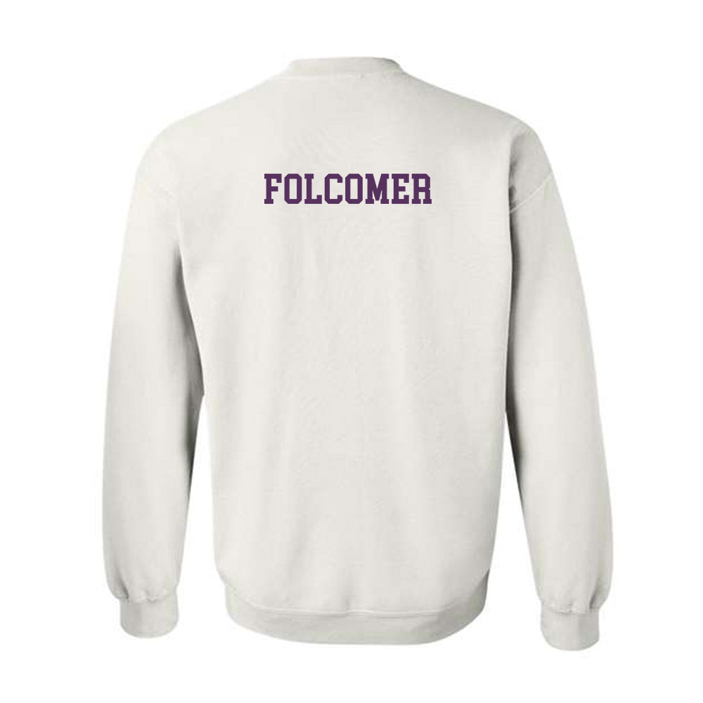 JMU - NCAA Women's Swimming & Diving : Tiffany Folcomer - Vintage Dukes Crewneck Sweatshirt-1