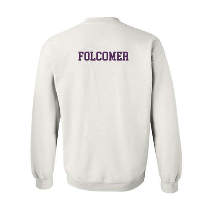 JMU - NCAA Women's Swimming & Diving : Tiffany Folcomer - Vintage Dukes Crewneck Sweatshirt-1