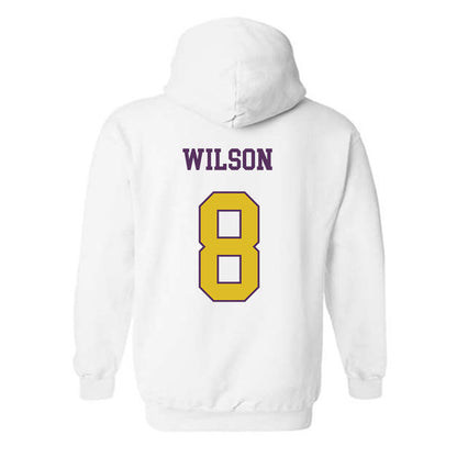 JMU - NCAA Women's Volleyball : Anna Wilson - Vintage Dukes Hooded Sweatshirt-1