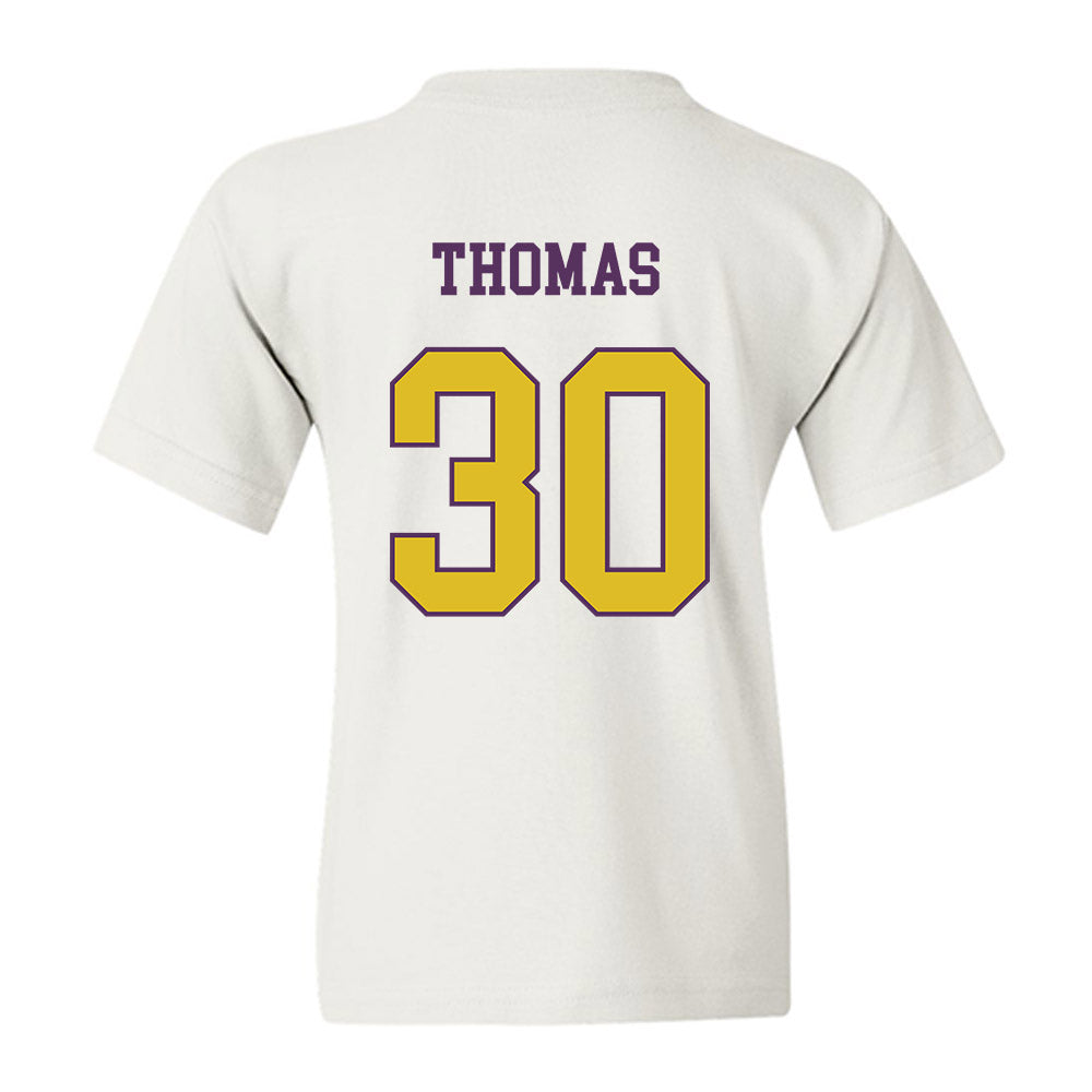 JMU - NCAA Football : Dkwan Thomas - Vintage Dukes Youth T-Shirt-1
