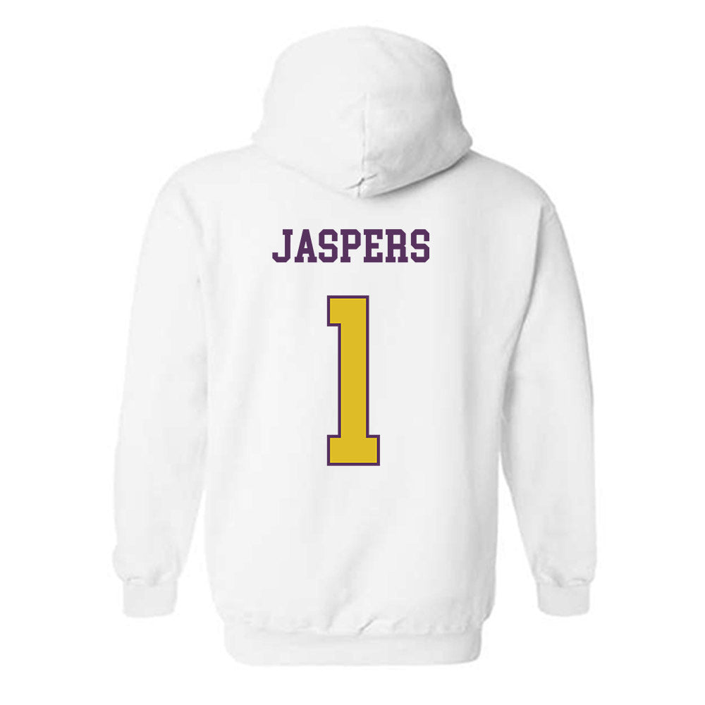 JMU - NCAA Men's Soccer : Erik Jaspers - Vintage Dukes Hooded Sweatshirt-1