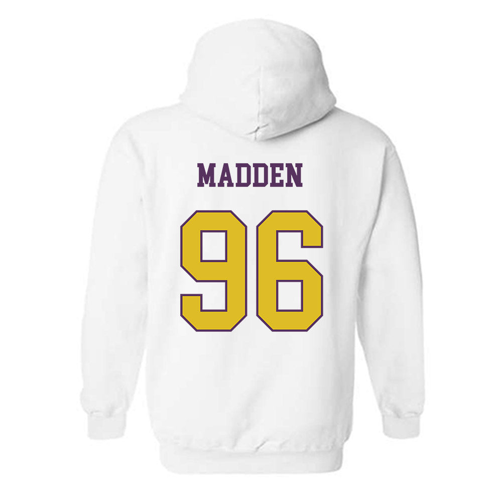 JMU - NCAA Football : Connor Madden - Vintage Dukes Hooded Sweatshirt-1