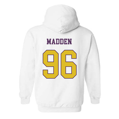 JMU - NCAA Football : Connor Madden - Vintage Dukes Hooded Sweatshirt-1