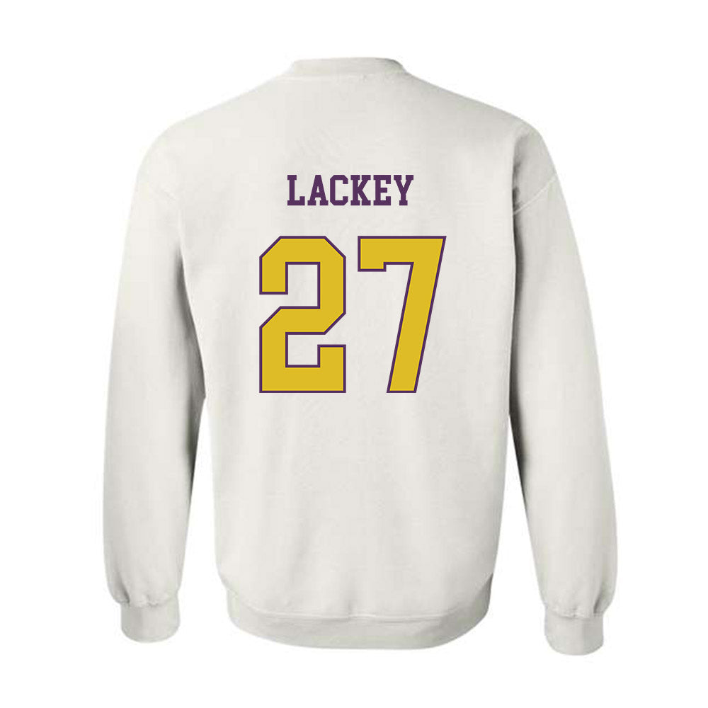 JMU - NCAA Women's Soccer : Ginny Lackey - Vintage Dukes Crewneck Sweatshirt-1