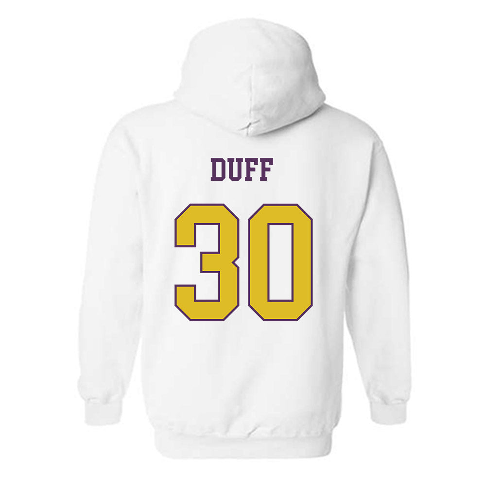 JMU - NCAA Baseball : Lane Duff - Vintage Dukes Hooded Sweatshirt-1