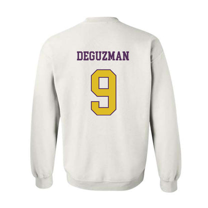 JMU - NCAA Women's Soccer : Samantha DeGuzman - Vintage Dukes Crewneck Sweatshirt-1