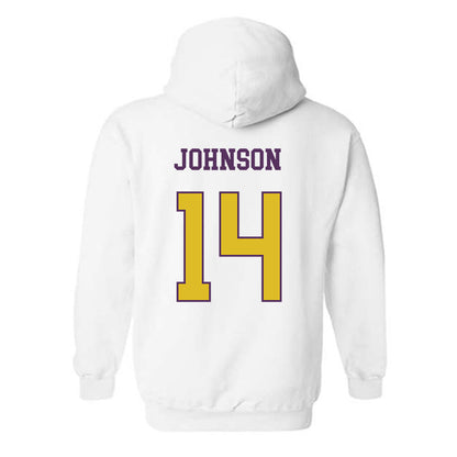 JMU - NCAA Softball : Taylor Johnson - Vintage Dukes Hooded Sweatshirt-1