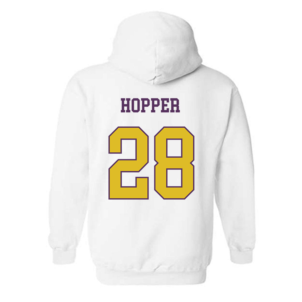 JMU - NCAA Football : Tyjai Hopper - Vintage Dukes Hooded Sweatshirt-1
