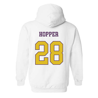 JMU - NCAA Football : Tyjai Hopper - Vintage Dukes Hooded Sweatshirt-1