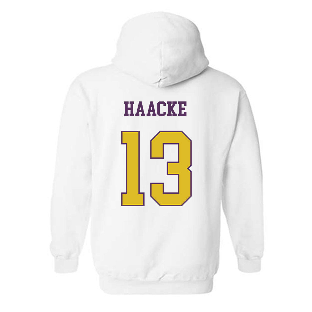 JMU - NCAA Baseball : Will Haacke - Vintage Dukes Hooded Sweatshirt-1