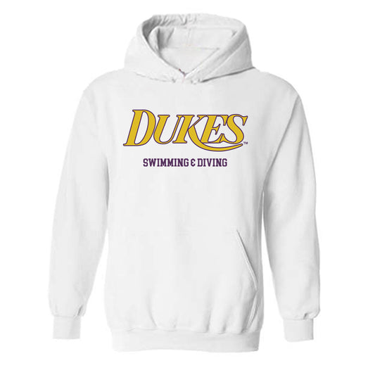 JMU - NCAA Women's Swimming & Diving : Tia Ormondroyd - Vintage Dukes Hooded Sweatshirt-0