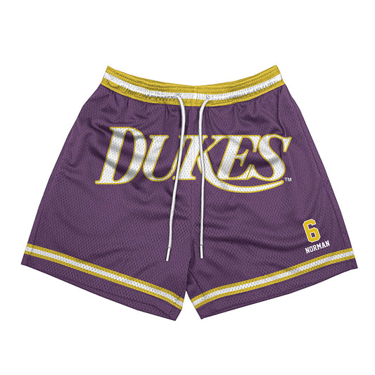 JMU - NCAA Women's Volleyball : Addie Norman - Vintage Dukes Shorts-0