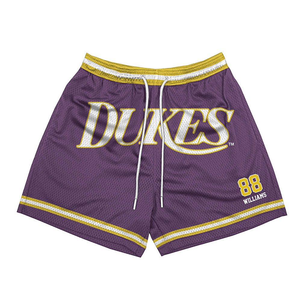 JMU - NCAA Football : Dylan Williams - Vintage Dukes Shorts-0