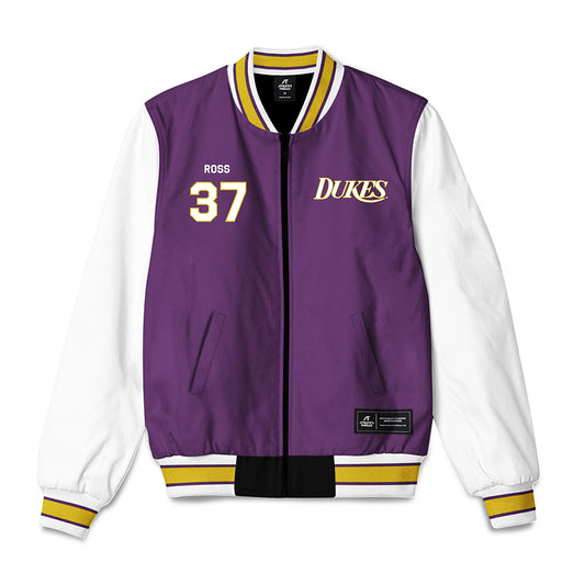 JMU - NCAA Football : Hayden Ross - Vintage Dukes Bomber Jacket-0