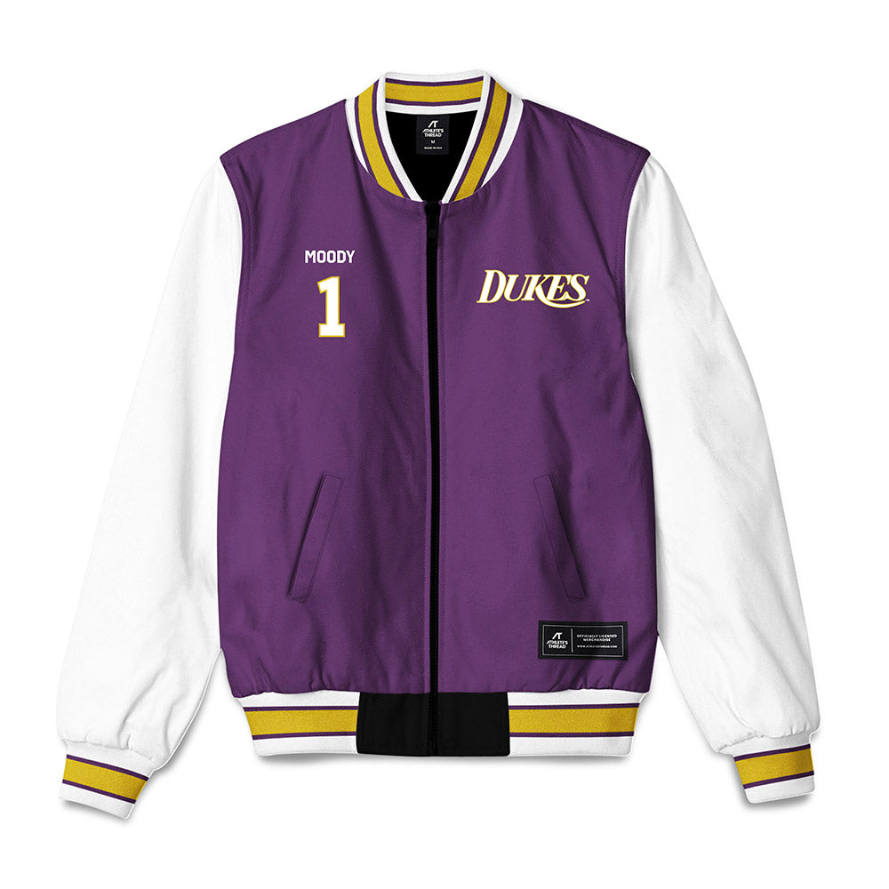 JMU - NCAA Baseball : Reece Moody - Vintage Dukes Bomber Jacket-0