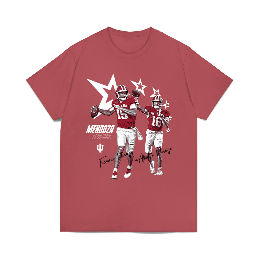 Indiana - NCAA Football : - Mendoza Brothers Collage Comfort Colors T-Shirt-0