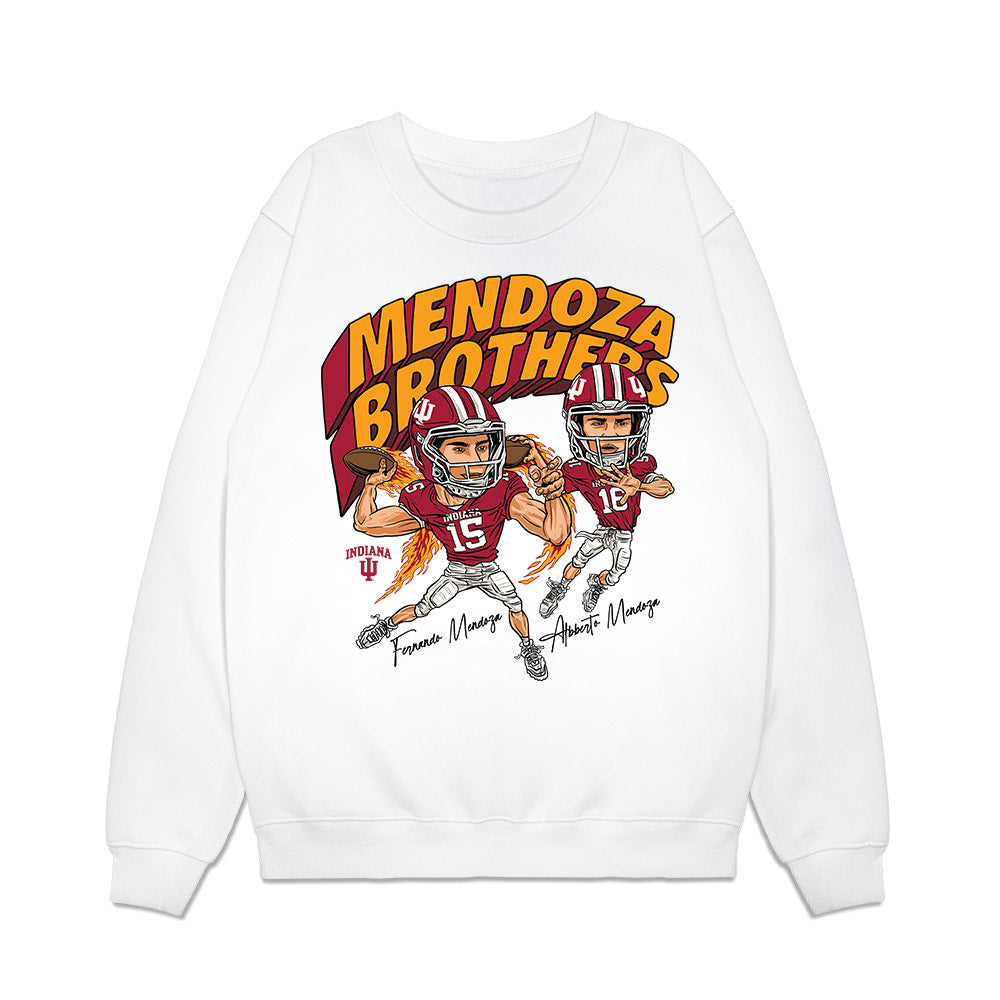 Indiana - NCAA Football : - Mendoza Brothers Graphic Premium Crewneck Sweatshirt-0