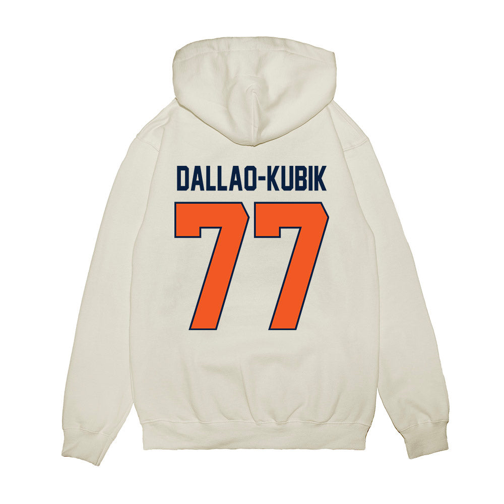 UTEP - NCAA Football : Wesley Dallao-Kubik - Vintage Miners Premium Hooded Sweatshirt-1