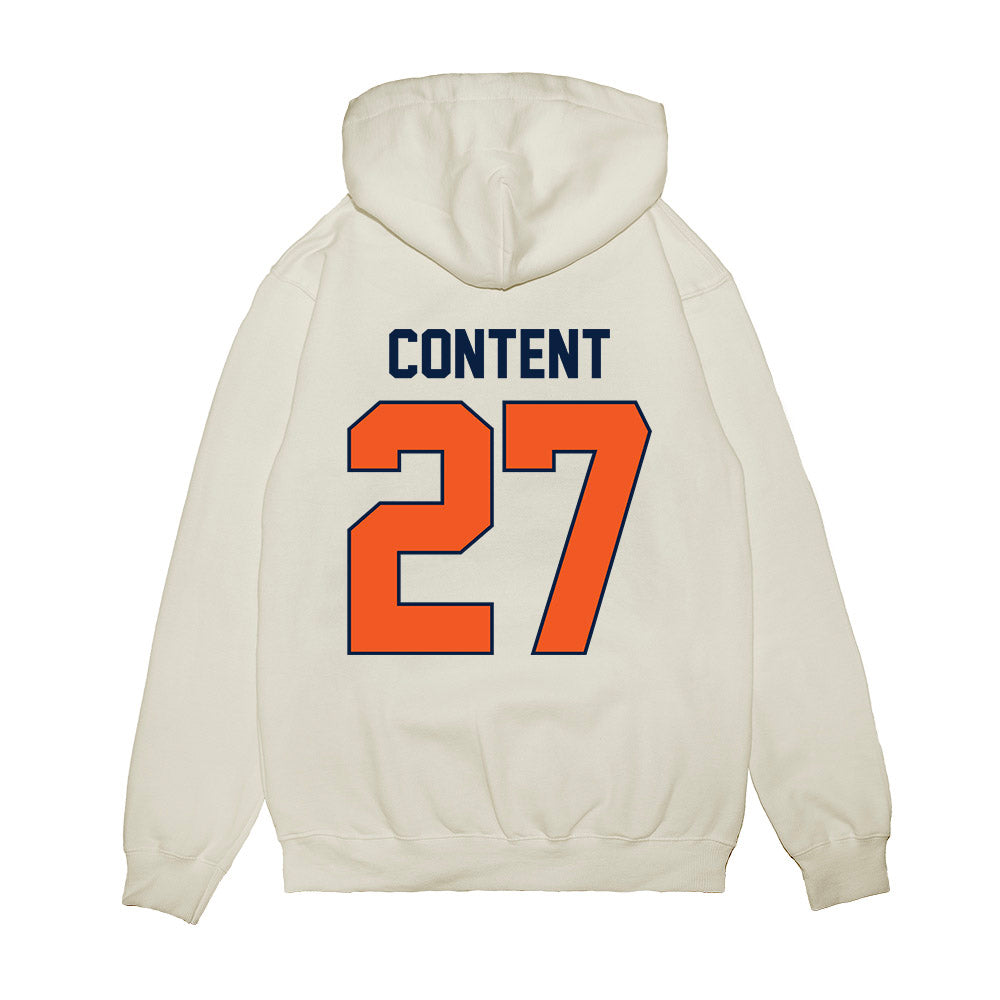 UTEP - NCAA Football : Justin Content - Vintage Miners Premium Hooded Sweatshirt-1