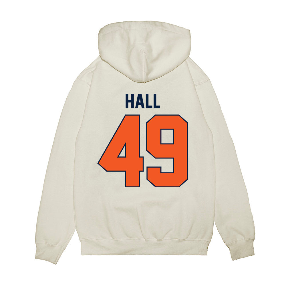 UTEP - NCAA Football : Ian Hall - Vintage Miners Premium Hooded Sweatshirt-1